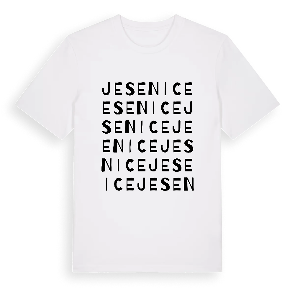 Jesenice ordlek t-shirt – White, i miljö
