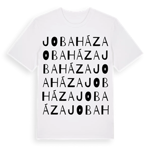 Jobaháza ordlek t-shirt – ekologisk bomull t-shirt från Pinshirt
