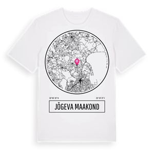 Jõgeva maakond t-shirt – ekologisk bomull t-shirt från Pinshirt