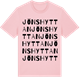 Pink Cotton t-shirt med Jönshyttan ordlek t-shirt