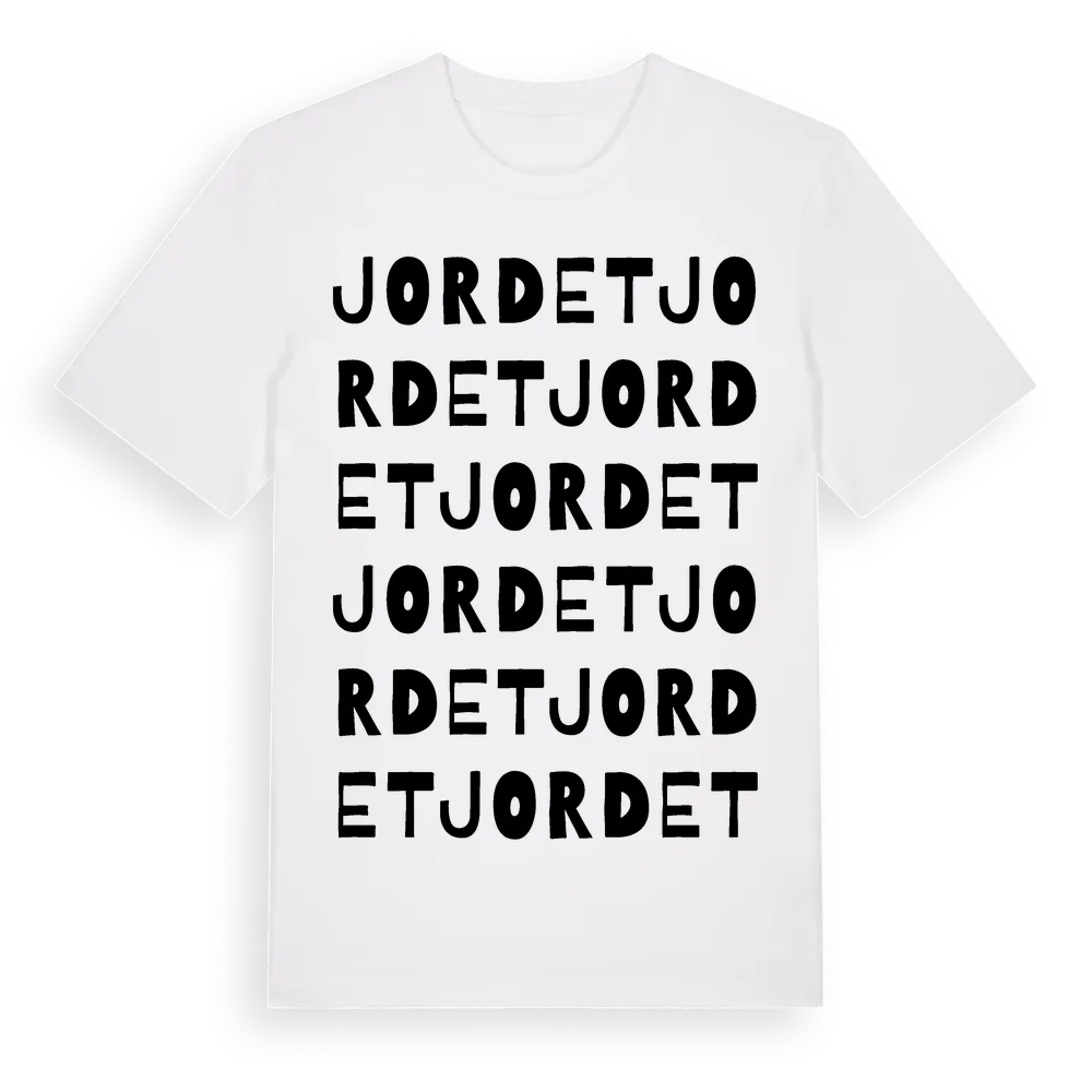 Jordet ordlek t-shirt i miljö
