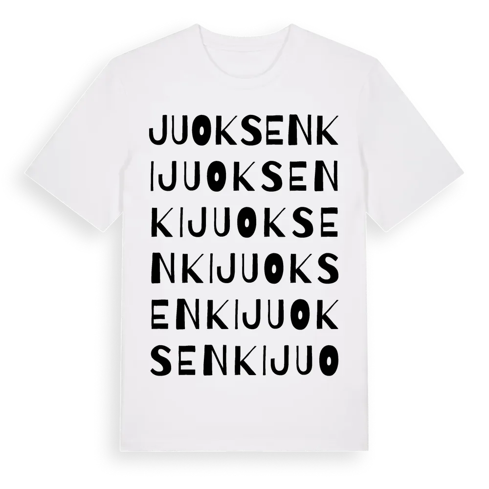 Juoksenki ordlek t-shirt i miljö