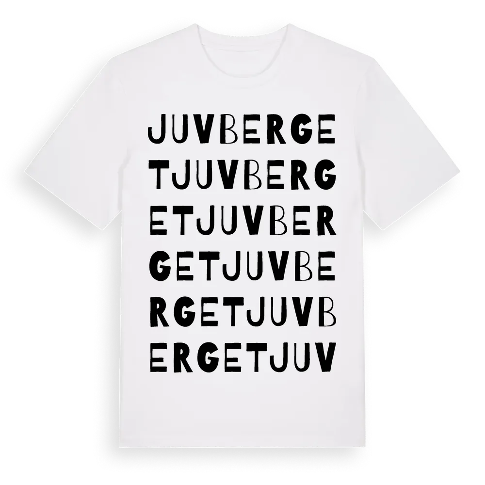 Juvberget ordlek t-shirt i miljö