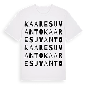 Kaaresuvanto ordlek t-shirt – ekologisk bomull t-shirt från Pinshirt