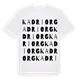 Kadriorg ordlek t-shirt