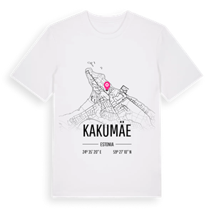 Kakumäe karta t-shirt – ekologisk bomull t-shirt från Pinshirt