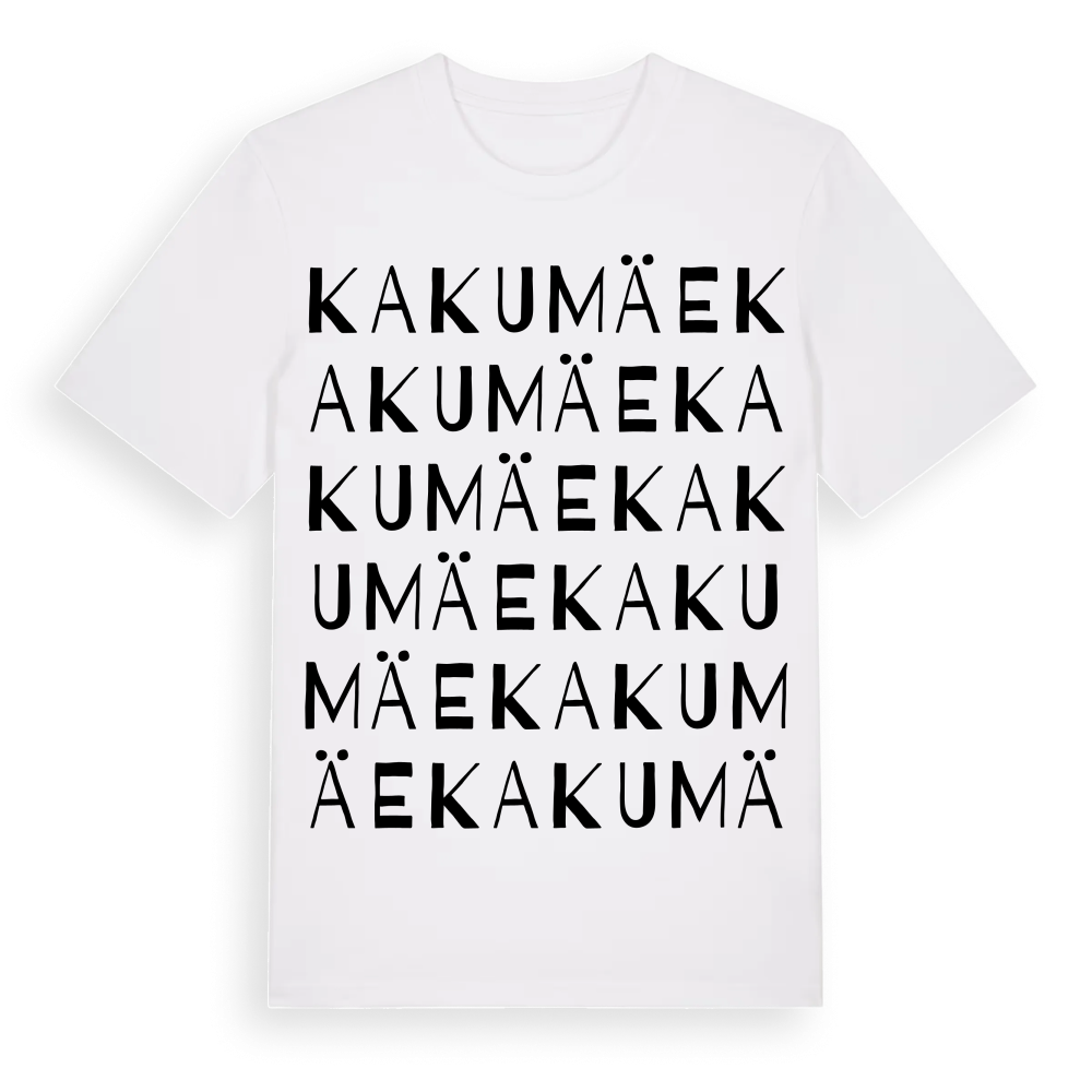 Kakumäe ordlek t-shirt – White, i miljö