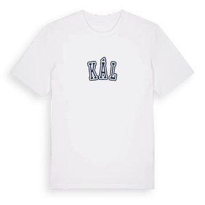 Kál college t-shirt – ekologisk bomull t-shirt från Pinshirt