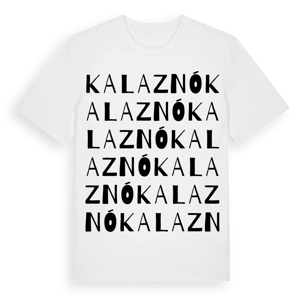 Kalaznó ordlek t-shirt – White, i miljö