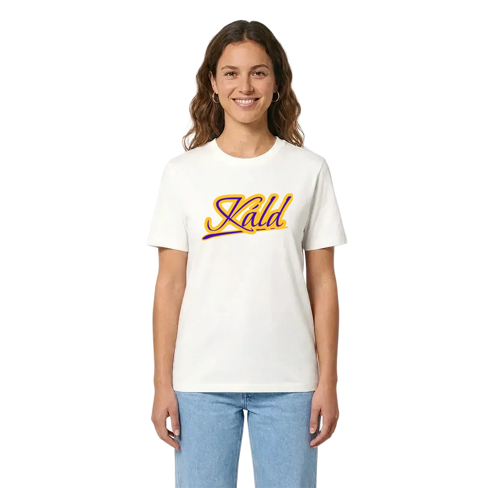Káld baseball t-shirt – White, i miljö