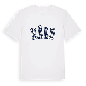 Káld college t-shirt – ekologisk bomull t-shirt från Pinshirt