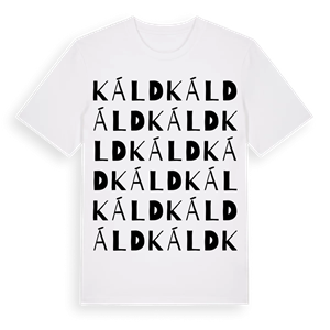 Káld ordlek t-shirt – ekologisk bomull t-shirt från Pinshirt