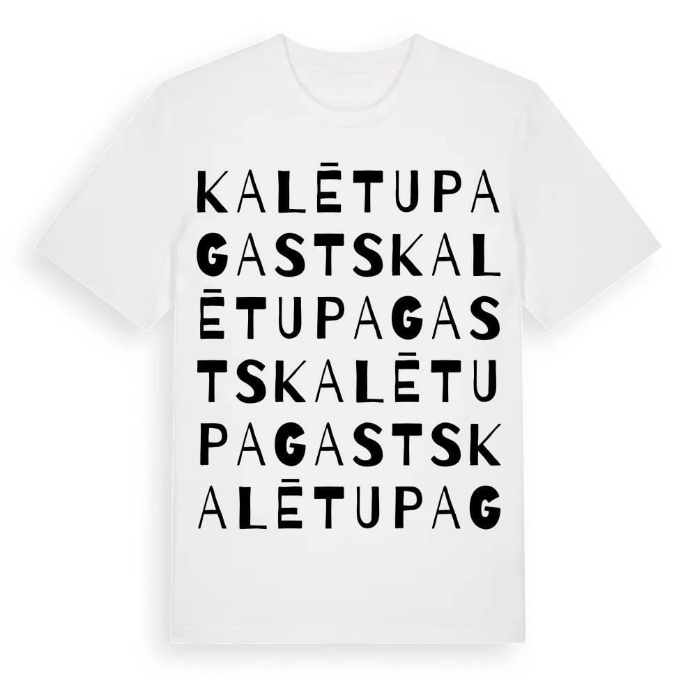 Kalētu pagasts ordlek t-shirt – White, i miljö