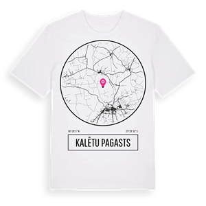 Kalētu pagasts t-shirt – ekologisk bomull t-shirt från Pinshirt