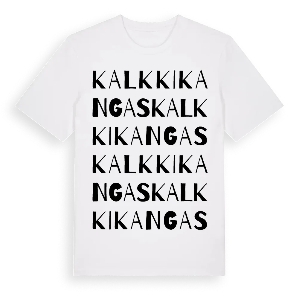 Kalkkikangas ordlek t-shirt i miljö