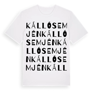 Kállósemjén ordlek t-shirt – ekologisk bomull t-shirt från Pinshirt