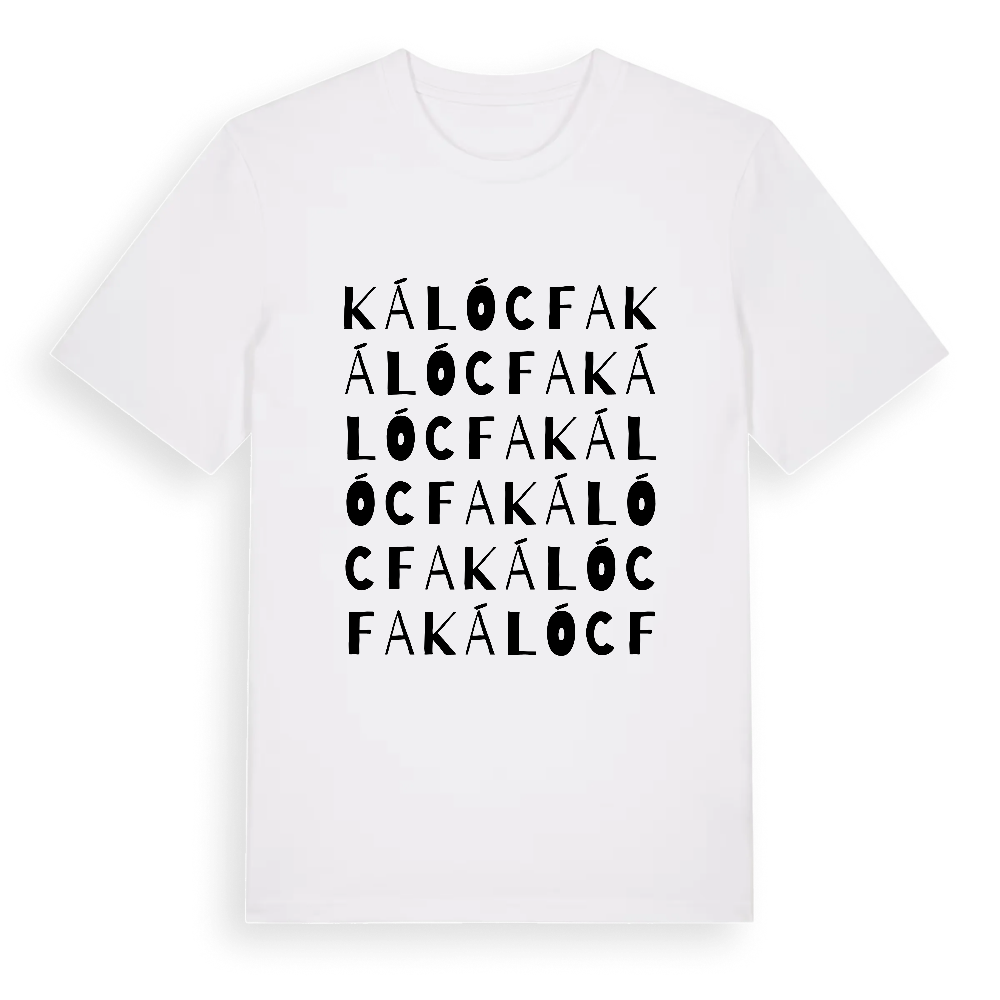 Kálócfa ordlek t-shirt – White, i miljö