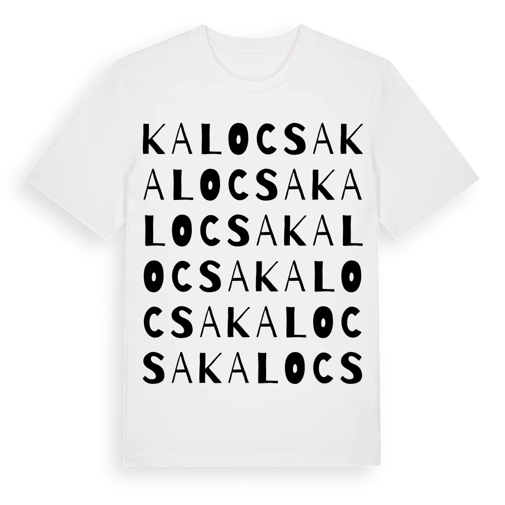 Kalocsa ordlek t-shirt – White, i miljö