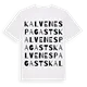 Kalvenes pagasts ordlek t-shirt