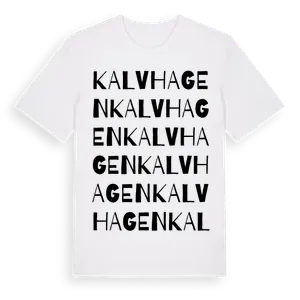 Kalvhagen ordlek t-shirt – ekologisk bomull t-shirt från Pinshirt