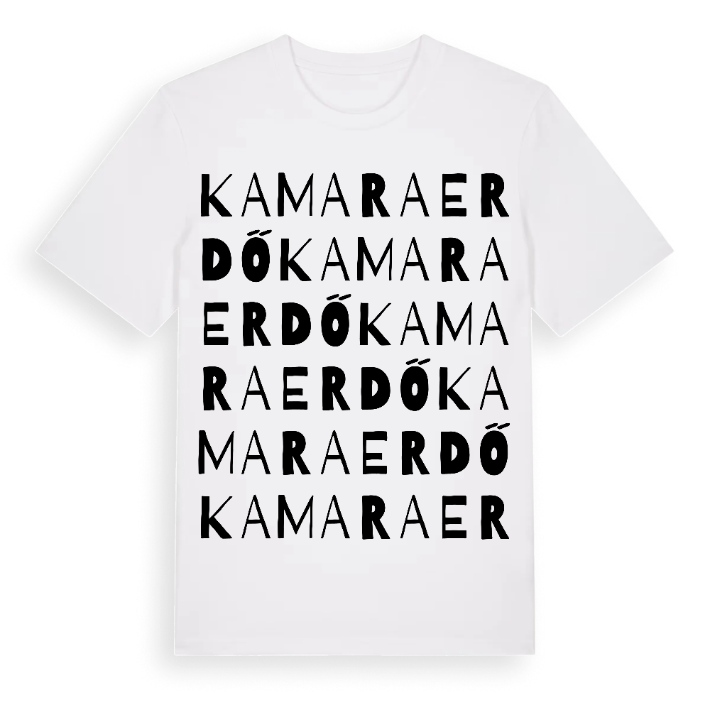 Kamaraerdő ordlek t-shirt – White, i miljö