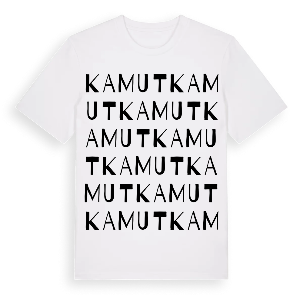 Kamut ordlek t-shirt – White, i miljö