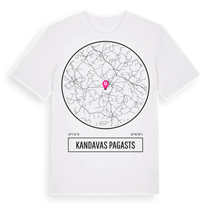 Kandavas pagasts t-shirt – ekologisk bomull t-shirt från Pinshirt