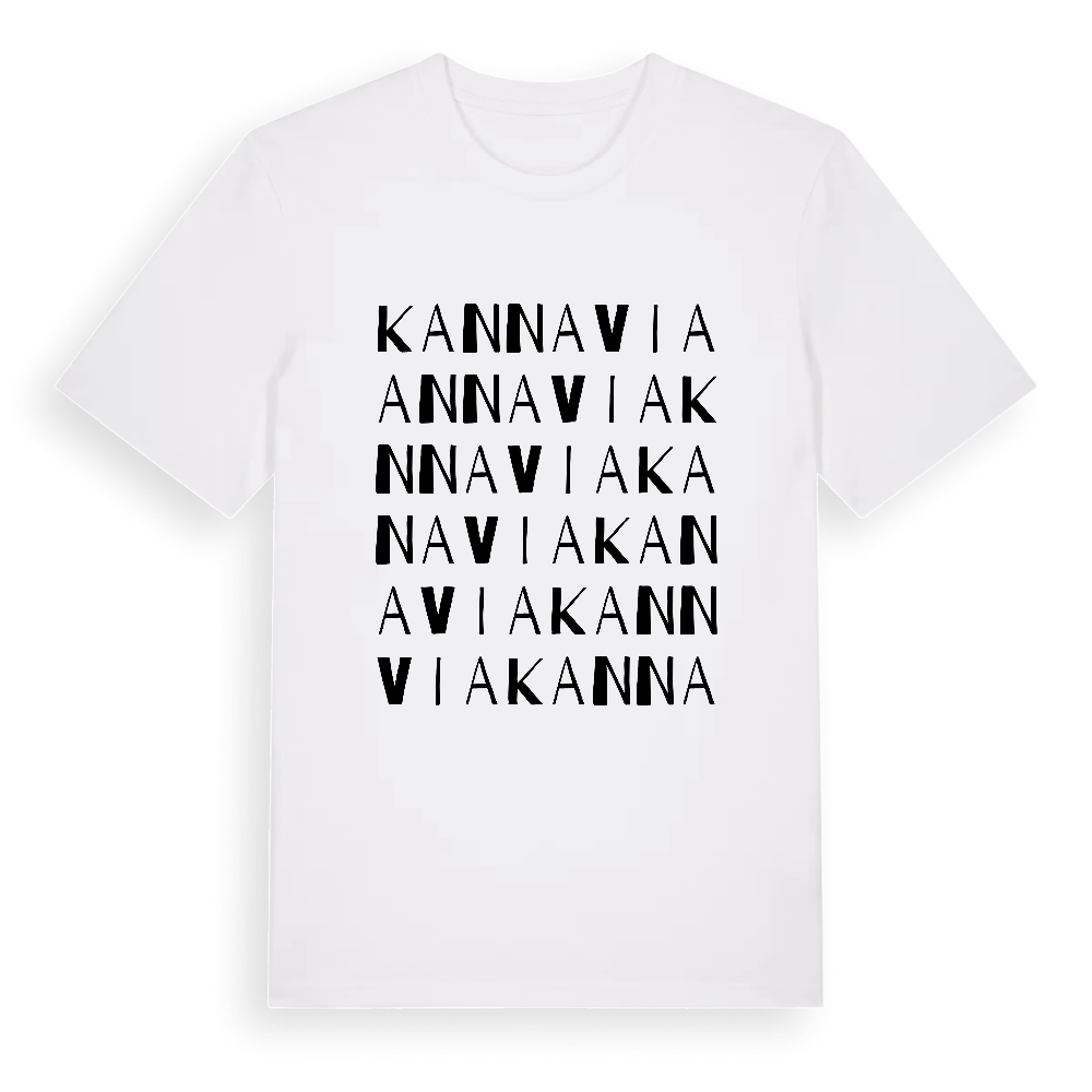 Kannavia ordlek t-shirt – White, i miljö