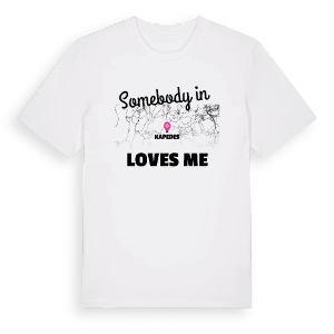 Någon i Kapedes älskar mig t-shirt – ekologisk bomull t-shirt från Pinshirt