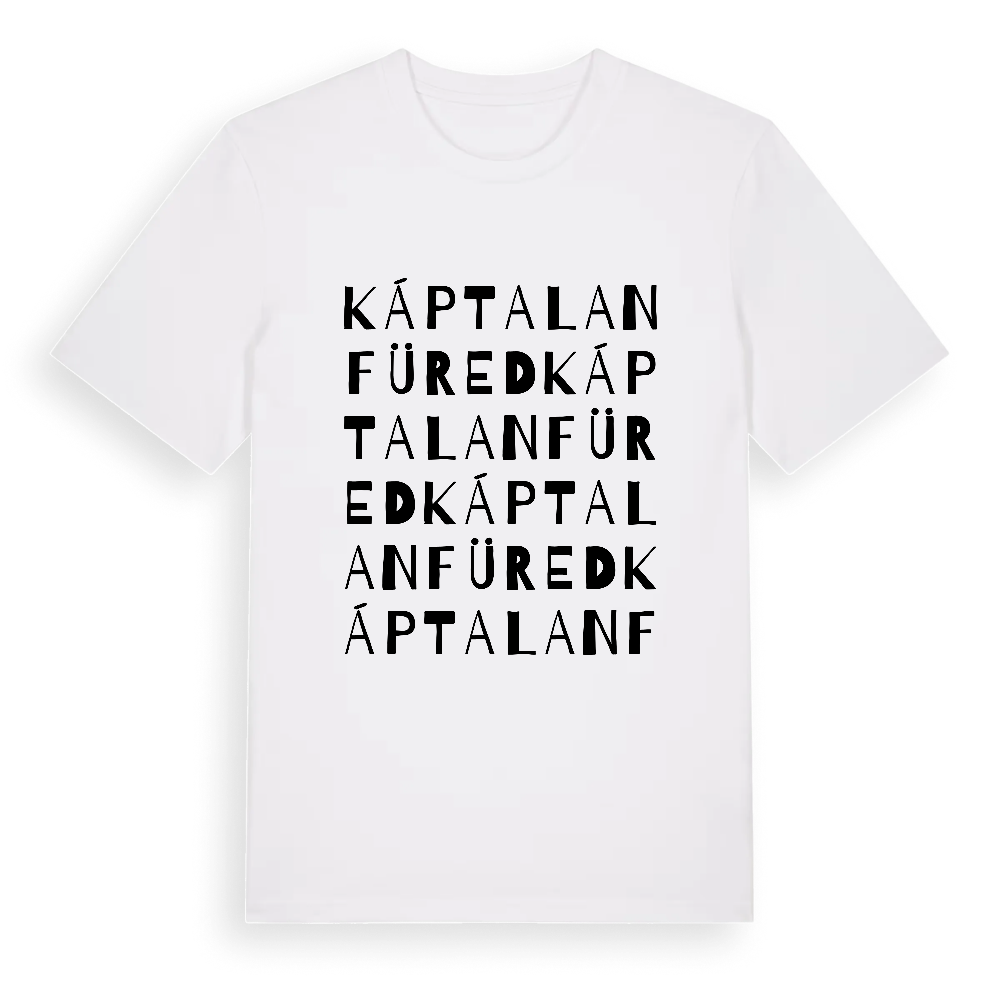 Káptalanfüred ordlek t-shirt – White, i miljö