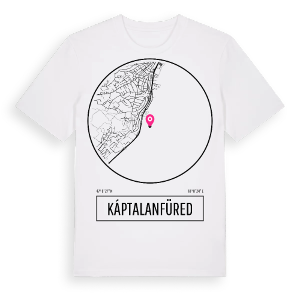 Káptalanfüred t-shirt – ekologisk bomull t-shirt från Pinshirt