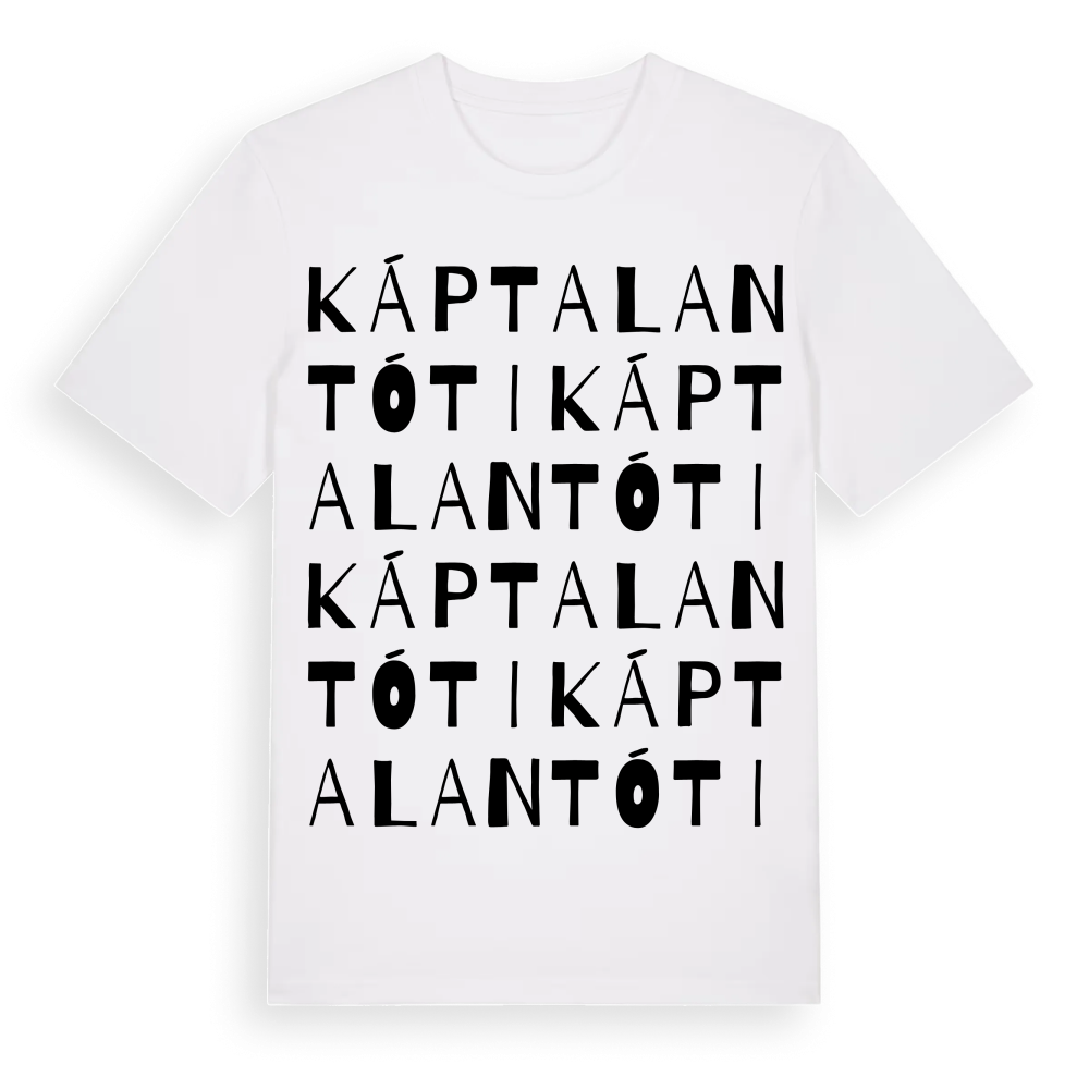 Káptalantóti ordlek t-shirt – White, i miljö