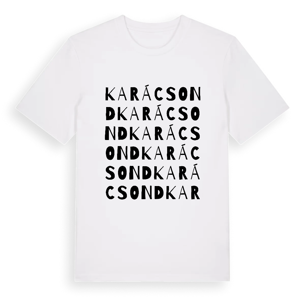 Karácsond ordlek t-shirt – White, i miljö