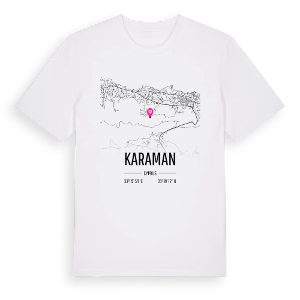 Karaman karta t-shirt – ekologisk bomull t-shirt från Pinshirt