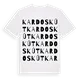 Kardoskút ordlek t-shirt