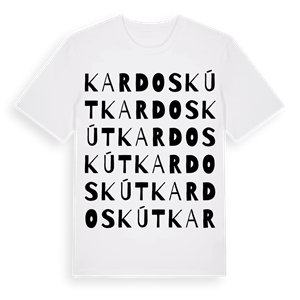 Kardoskút ordlek t-shirt – ekologisk bomull t-shirt från Pinshirt