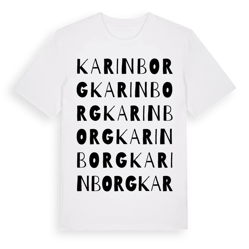 Karinborg ordlek t-shirt i miljö