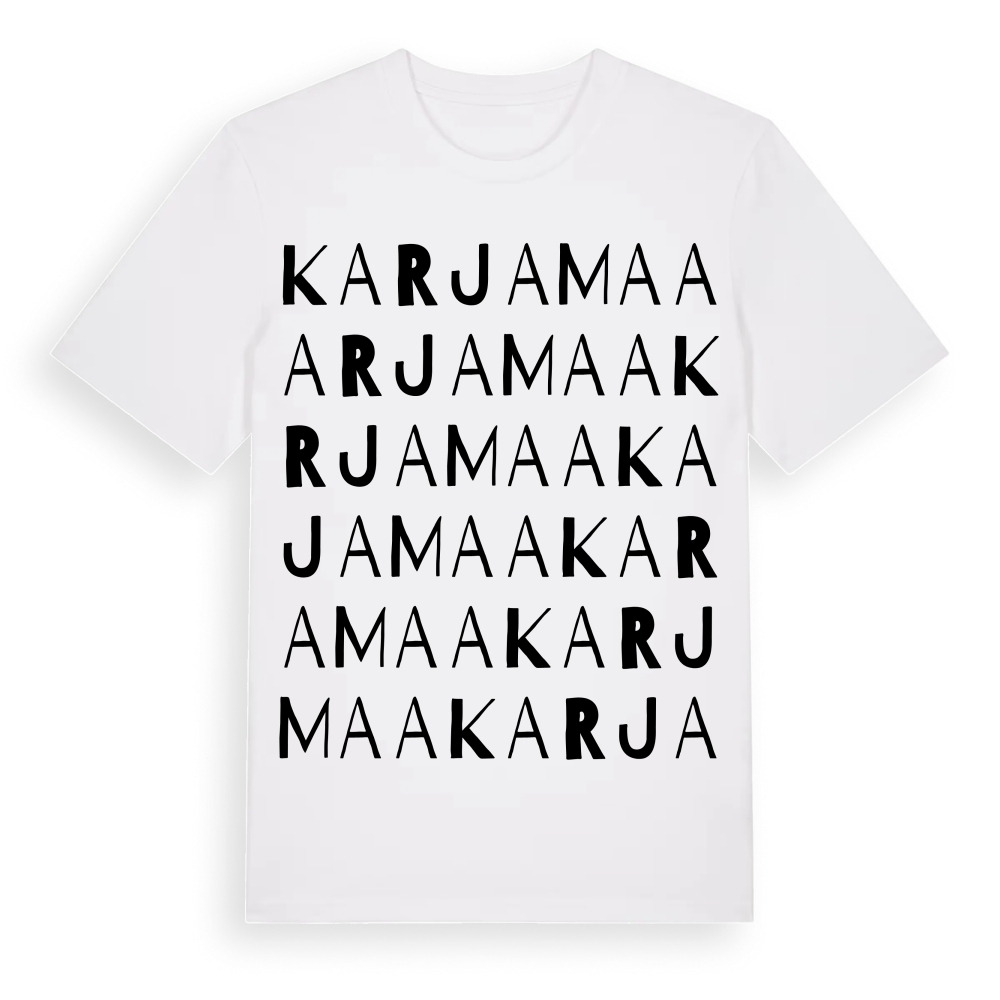 Karjamaa ordlek t-shirt – White, i miljö