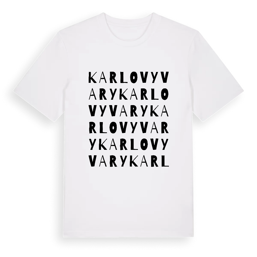 Karlovy Vary ordlek t-shirt – White, i miljö