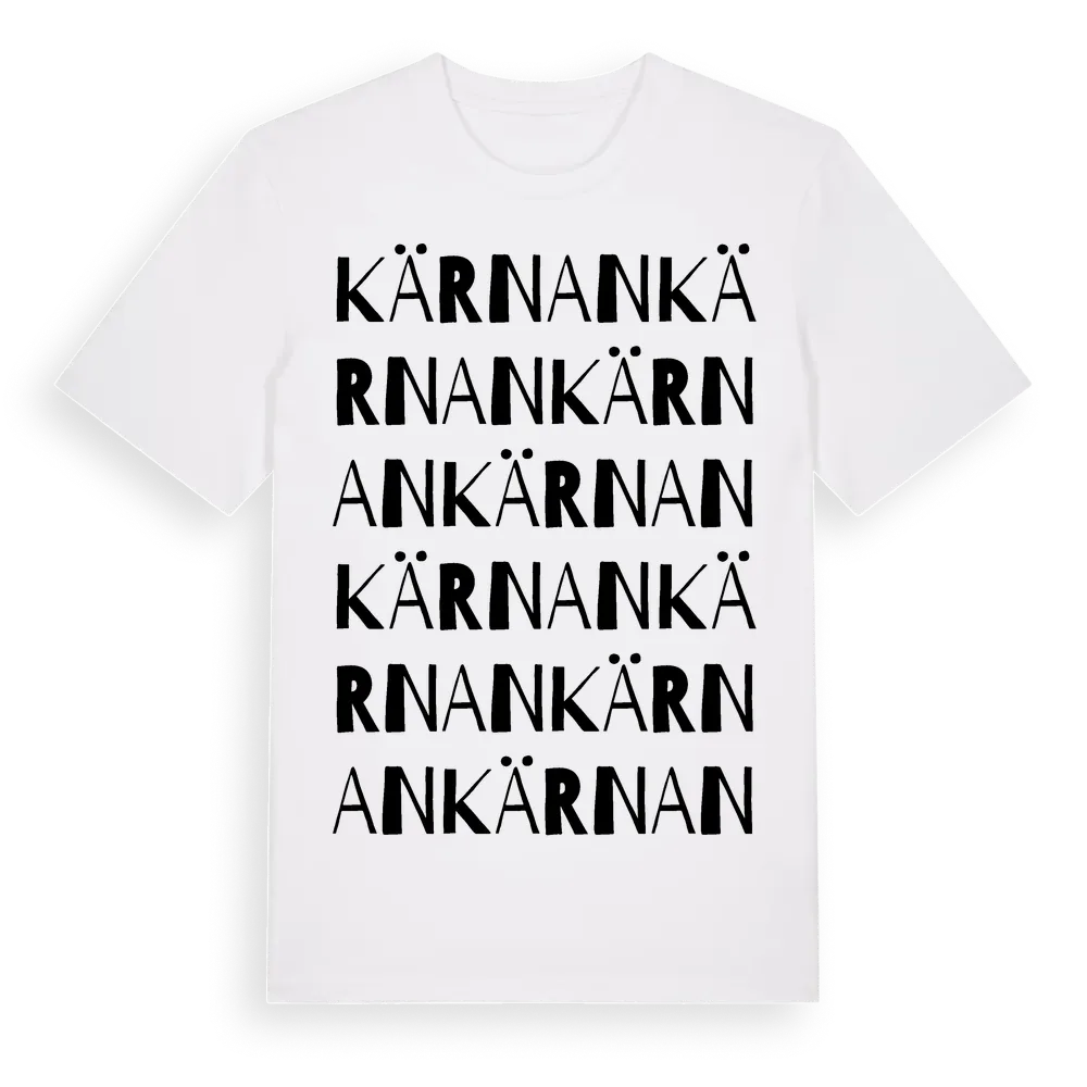 Kärnan ordlek t-shirt i miljö