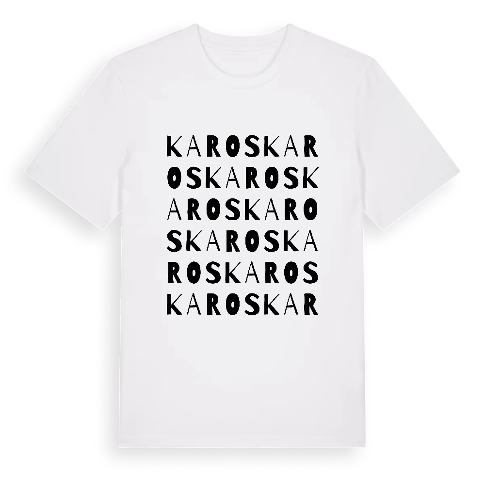 Karos ordlek t-shirt – White, i miljö