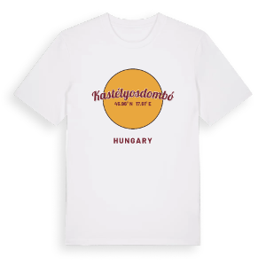Kastélyosdombó cirkel t-shirt – ekologisk bomull t-shirt från Pinshirt