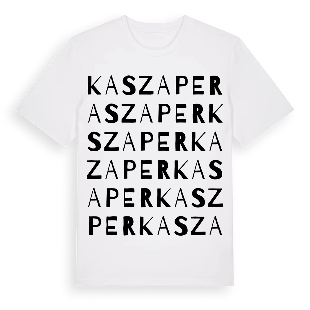 Kaszaper ordlek t-shirt – White, i miljö
