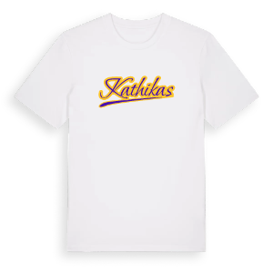 Kathikas baseball t-shirt – ekologisk bomull t-shirt från Pinshirt