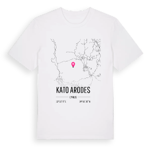 Kato Arodes karta t-shirt – ekologisk bomull t-shirt från Pinshirt