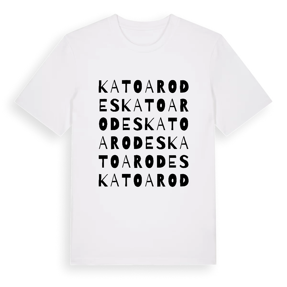 Kato Arodes ordlek t-shirt – White, i miljö