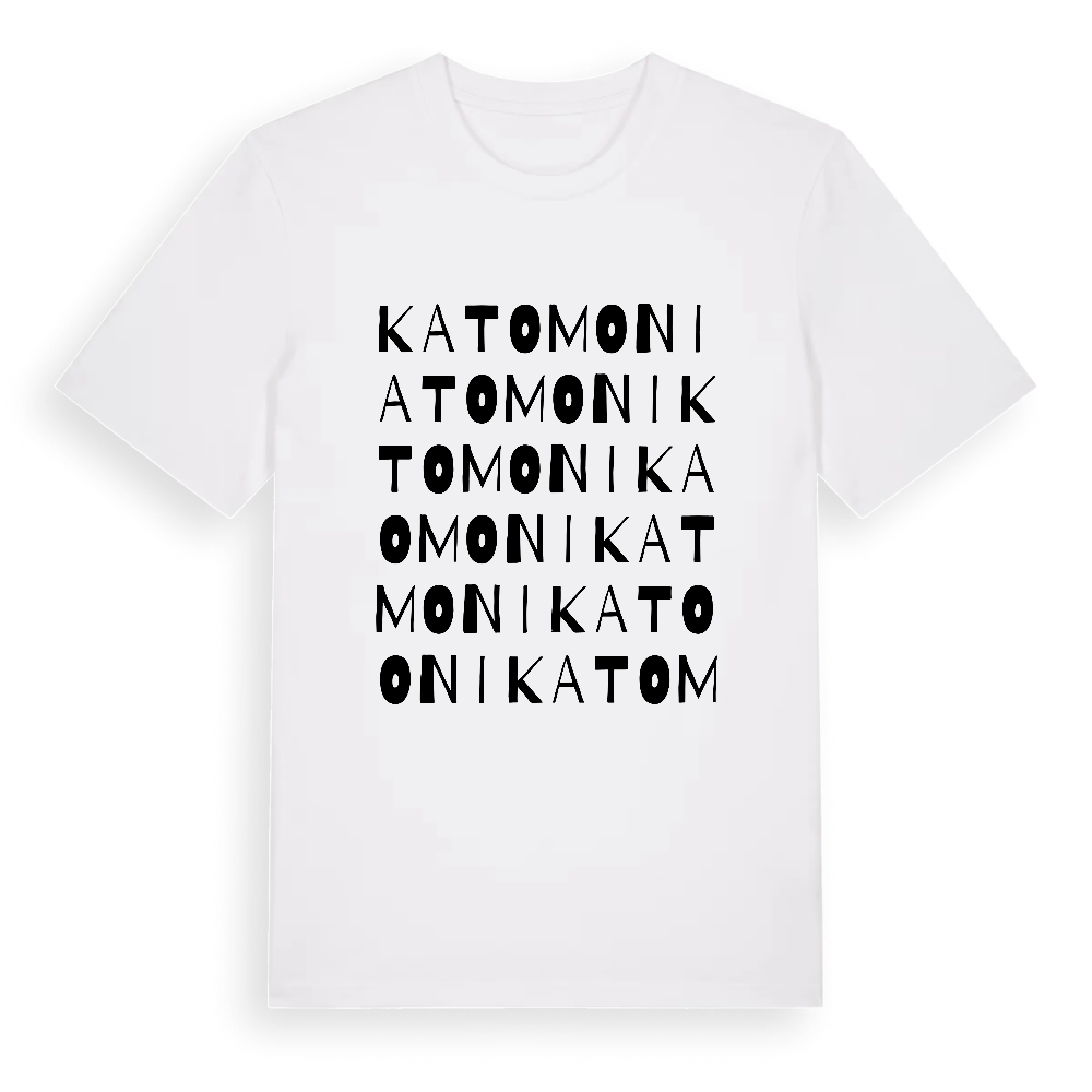 Kato Moni ordlek t-shirt – White, i miljö