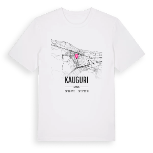 Kauguri karta t-shirt – ekologisk bomull t-shirt från Pinshirt