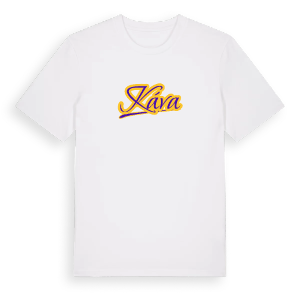 Káva baseball t-shirt – ekologisk bomull t-shirt från Pinshirt