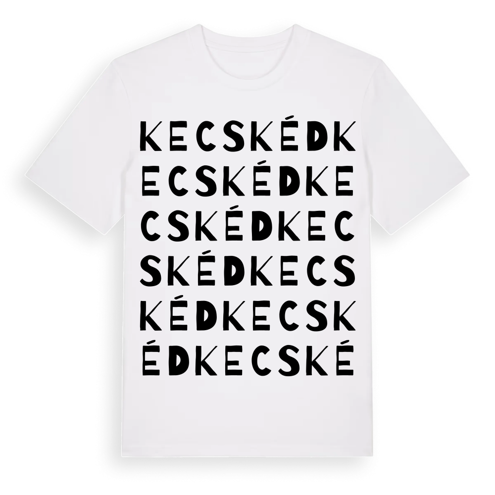 Kecskéd ordlek t-shirt – White, i miljö